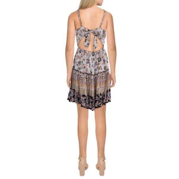 Angie Womens    Open Back Tiered Mini Dress - Image 2