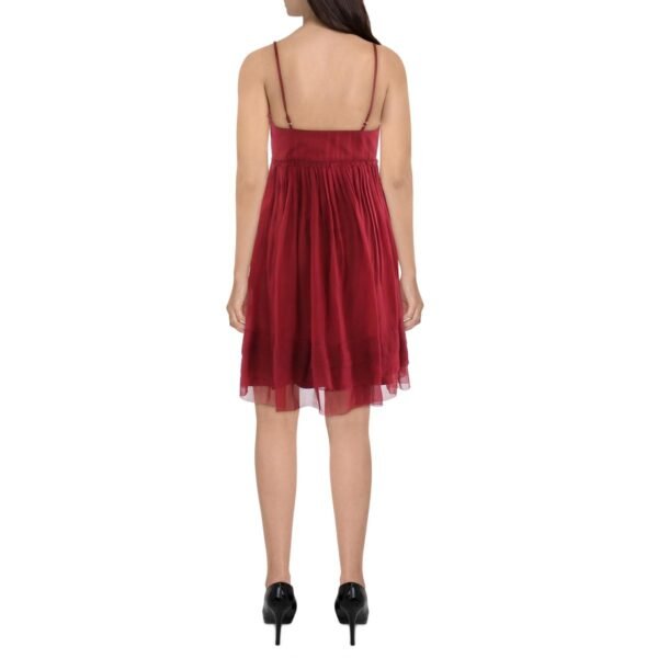 Amanda Uprichard Womens Chiffon Tiered Mini Dress - Image 2